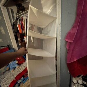 Hanging Closet Organizer in Cream